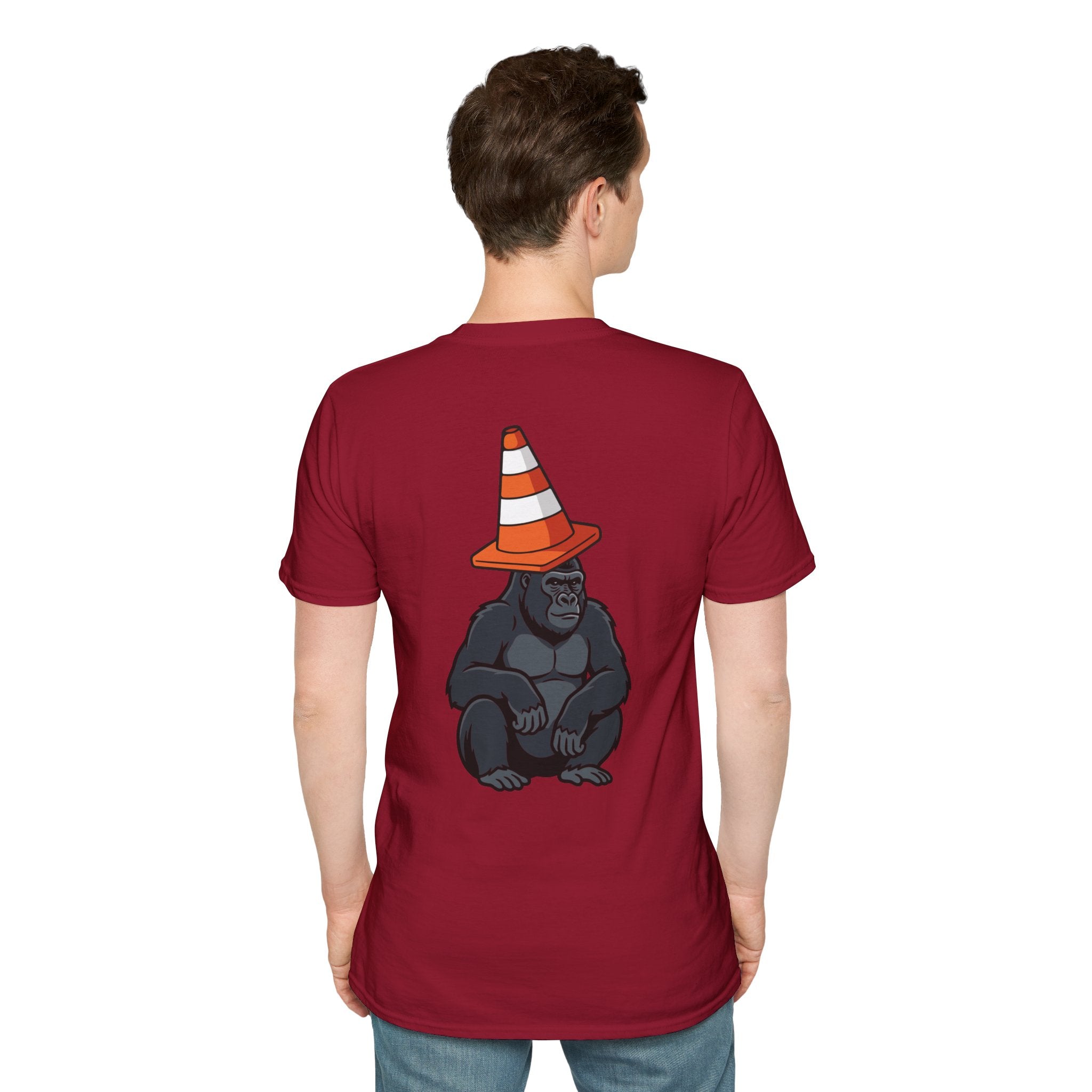 Copy of Boston Skyline Tee — Playful Traffic Cone Graphic (Boston & Scotland Fans)