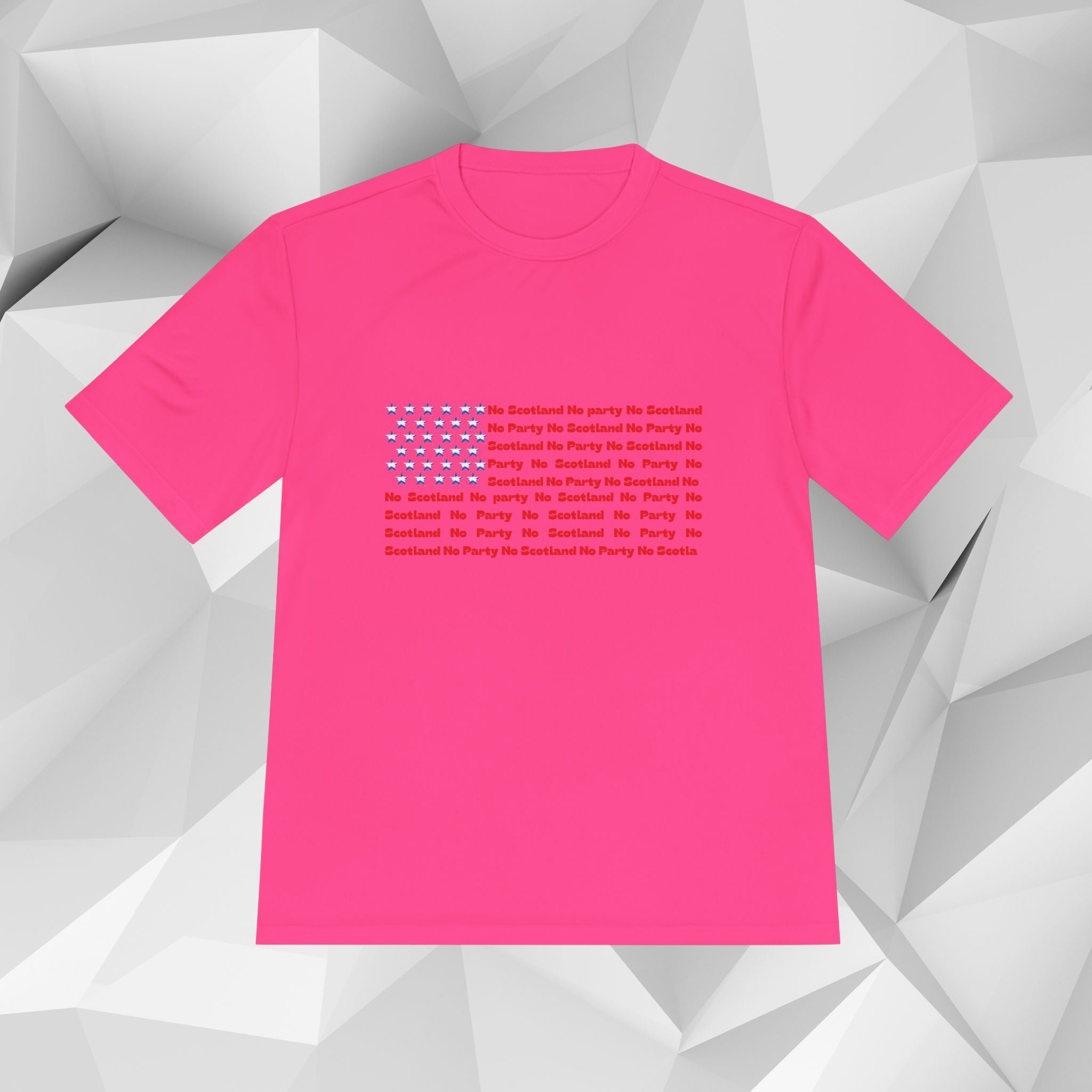 Scotland No Party American Flag Tee — Saltires Pattern