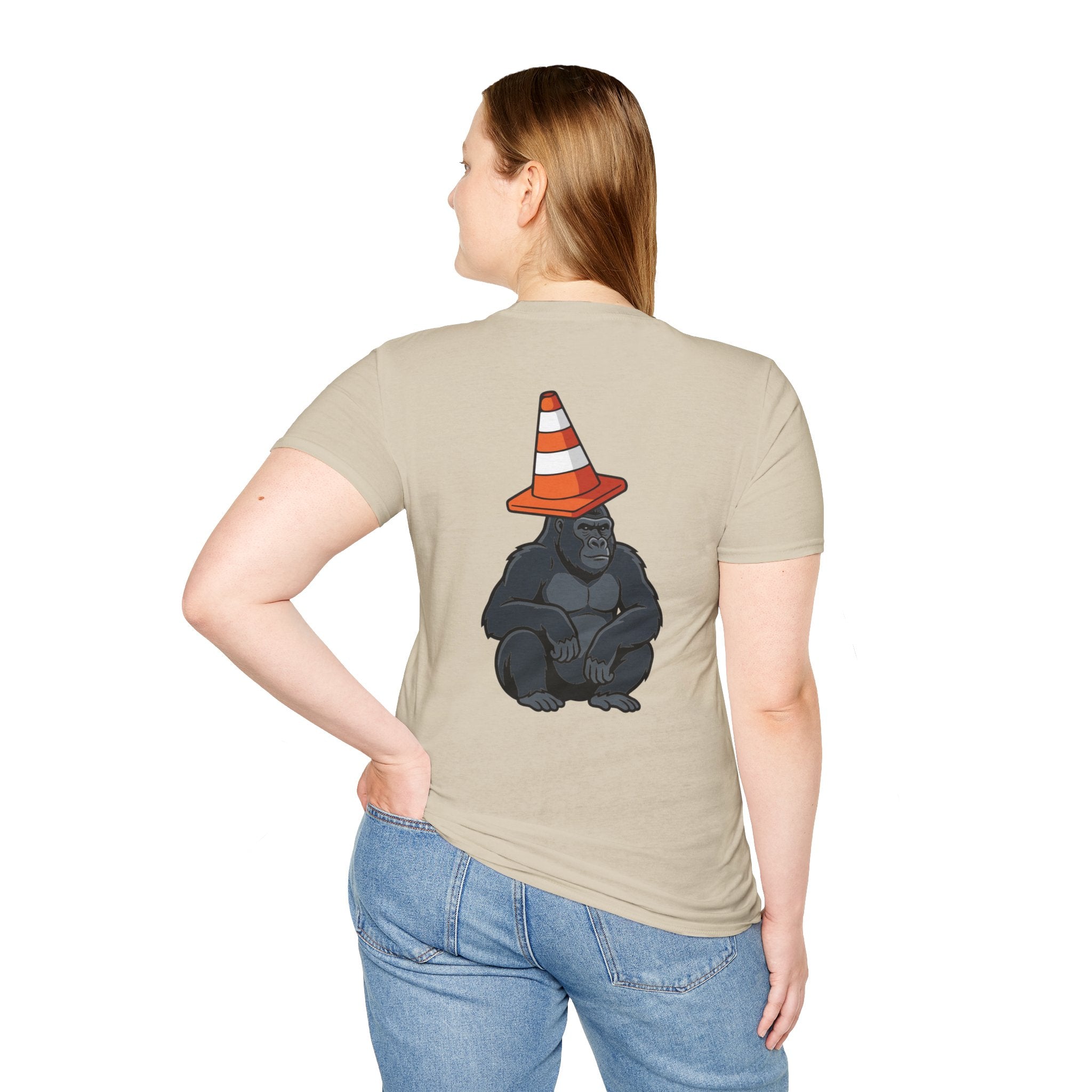 Copy of Boston Skyline Tee — Playful Traffic Cone Graphic (Boston & Scotland Fans)