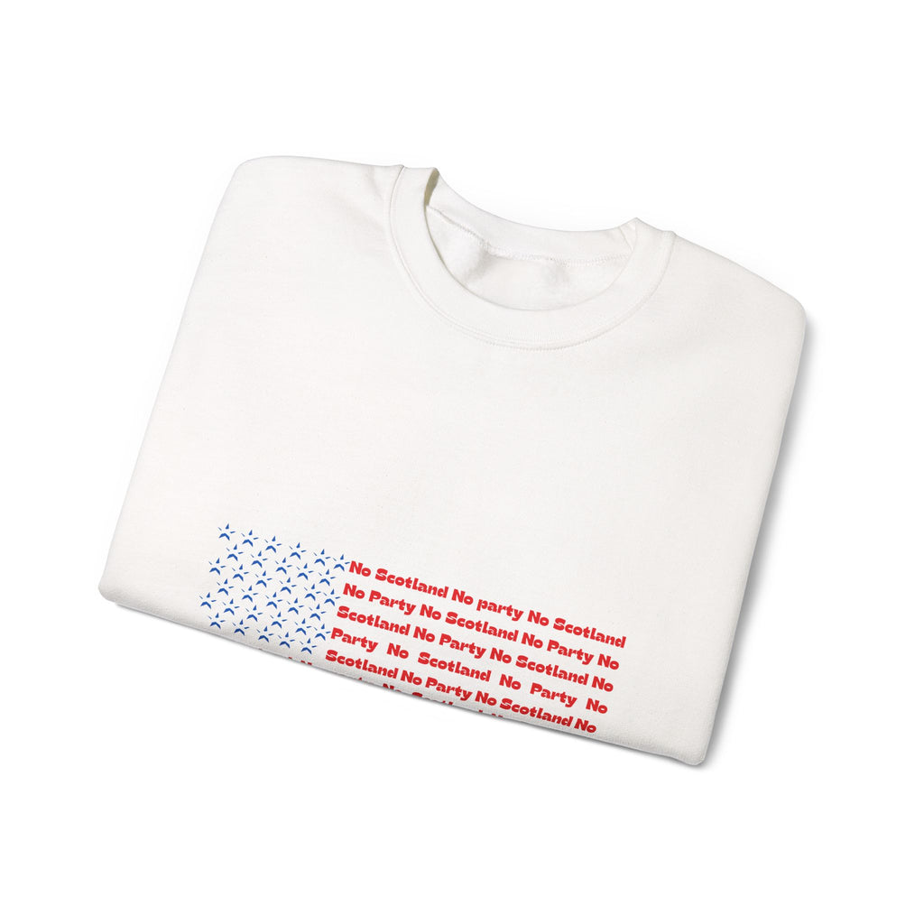 Scottish Football Saltires American Flag Crewneck Sweatshirt — Song Lyric Design