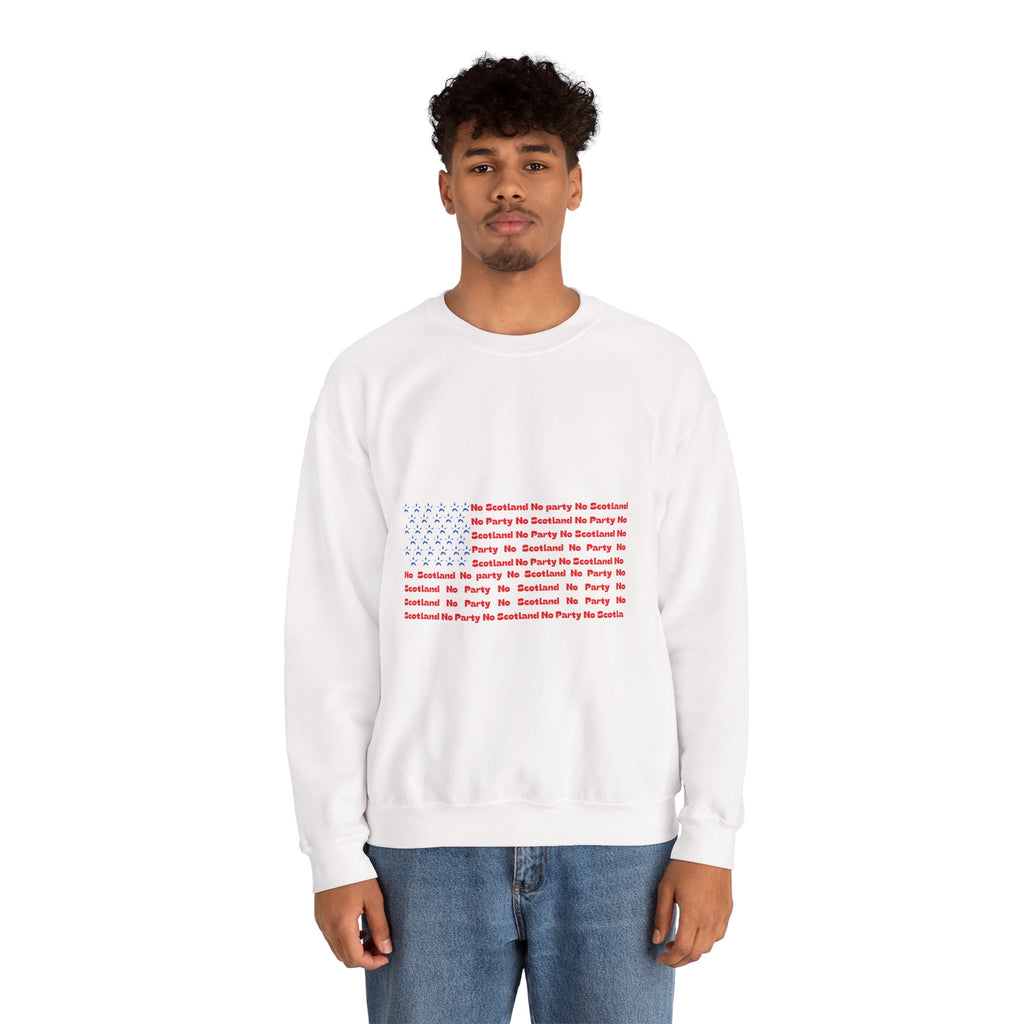 Scottish Football Saltires American Flag Crewneck Sweatshirt — Song Lyric Design