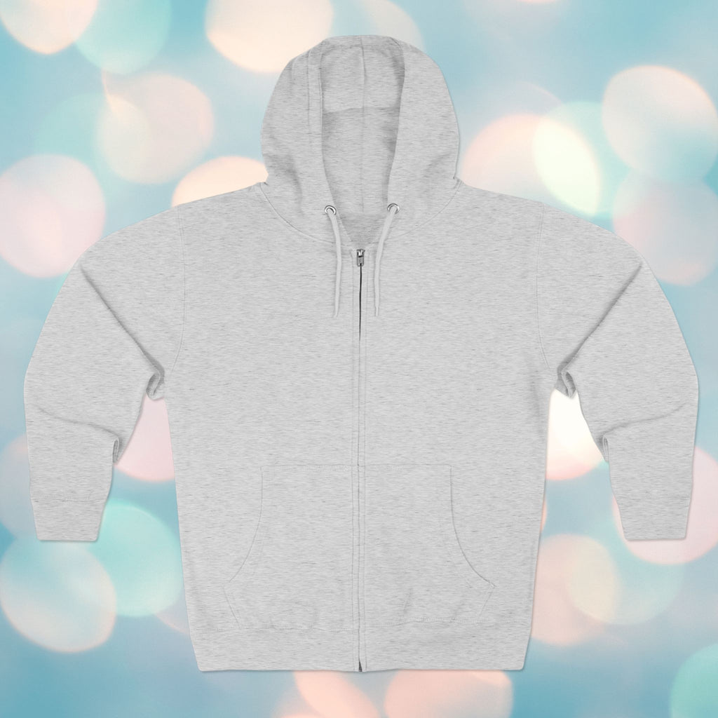 Bride Zip Hoodie — Pink Bubble Letter Bachelorette Hoodie