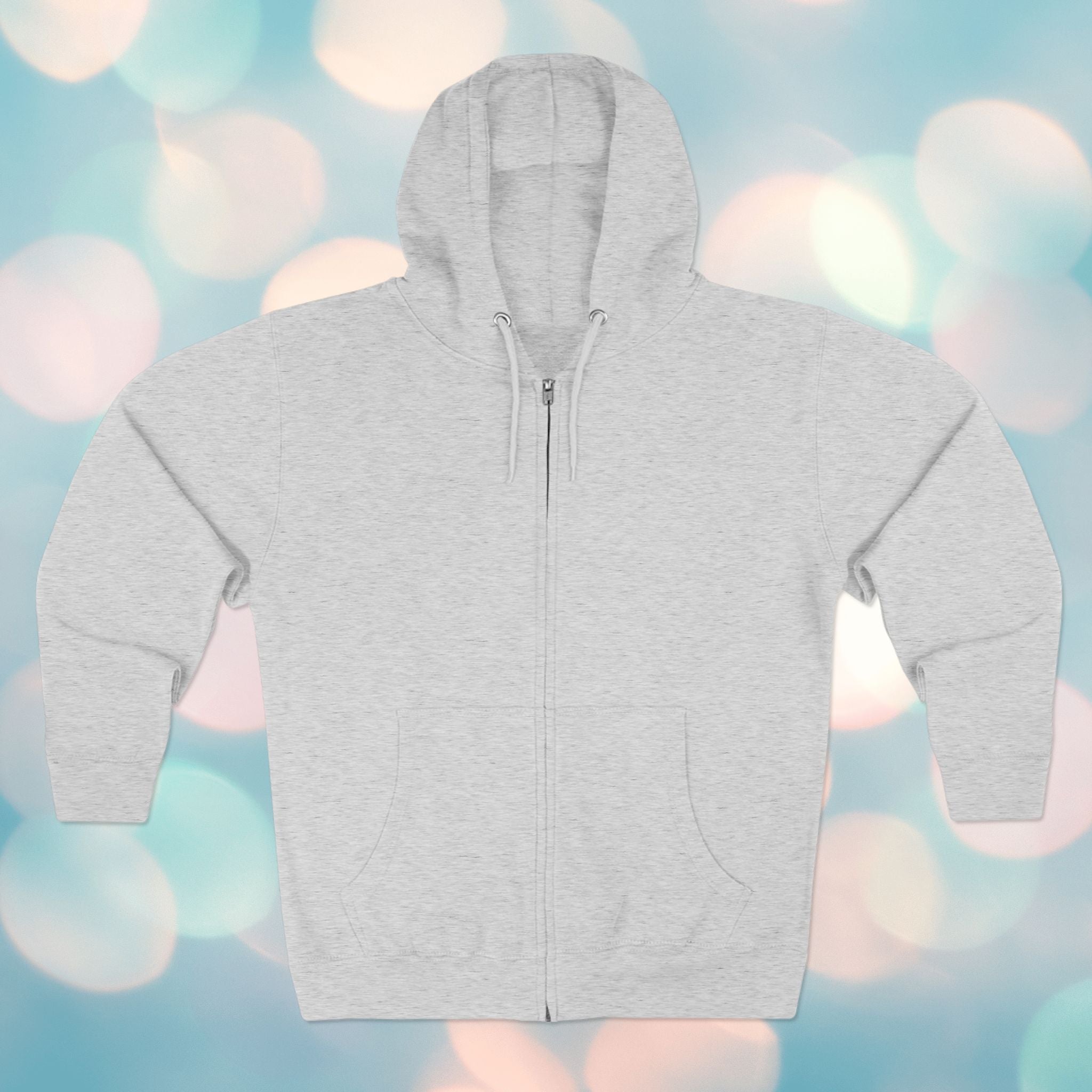 Bride Zip Hoodie — Pink Bubble Letter Bachelorette Hoodie