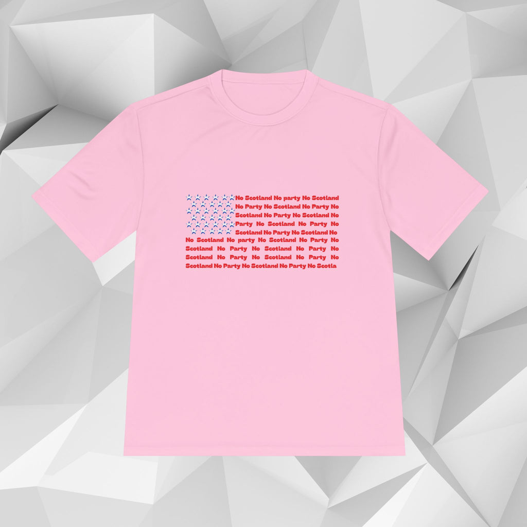 Scotland No Party American Flag Tee — Saltires Pattern