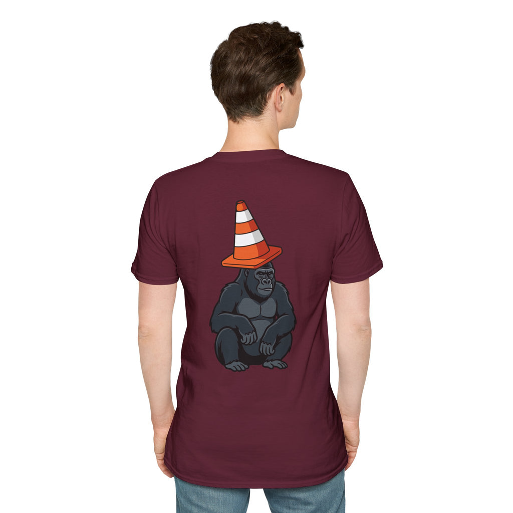 Copy of Boston Skyline Tee — Playful Traffic Cone Graphic (Boston & Scotland Fans)