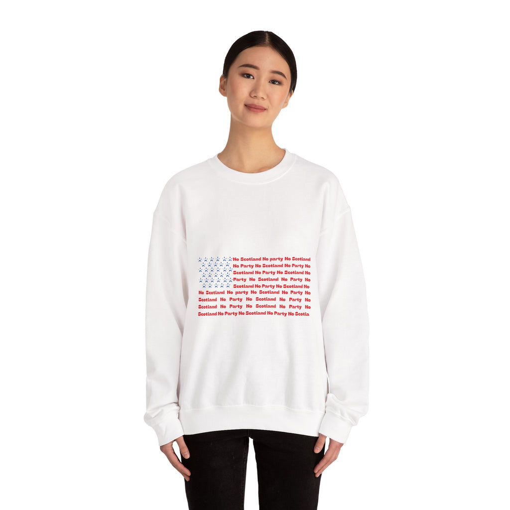 Scottish Football Saltires American Flag Crewneck Sweatshirt — Song Lyric Design
