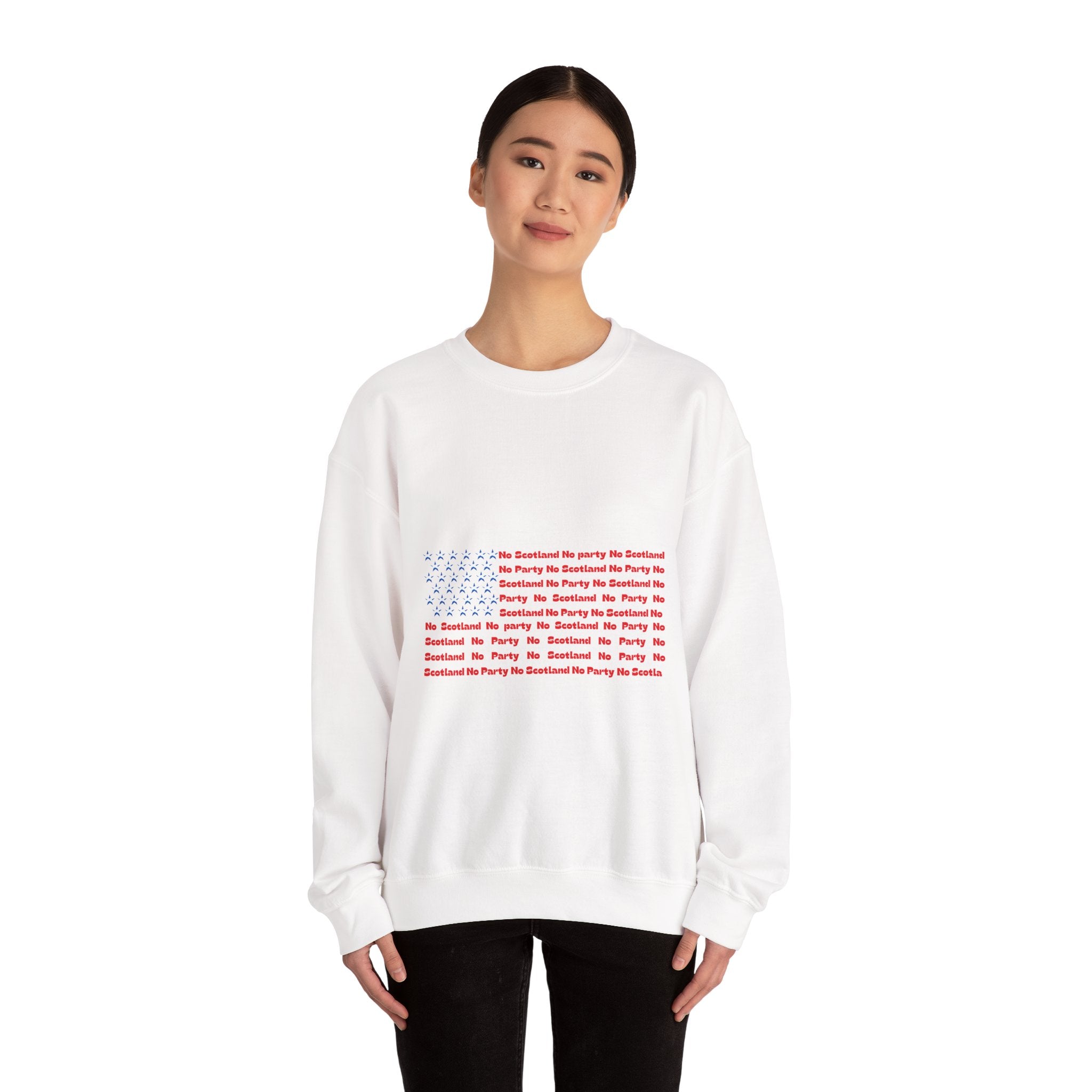 Scottish Football Saltires American Flag Crewneck Sweatshirt — Song Lyric Design
