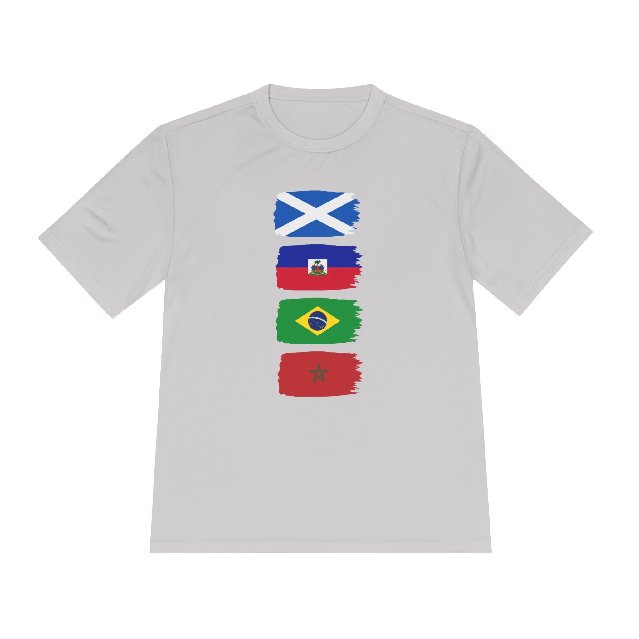 Scotland World Cup Group Flags Tee — Four Nations Soccer T‑Shirt