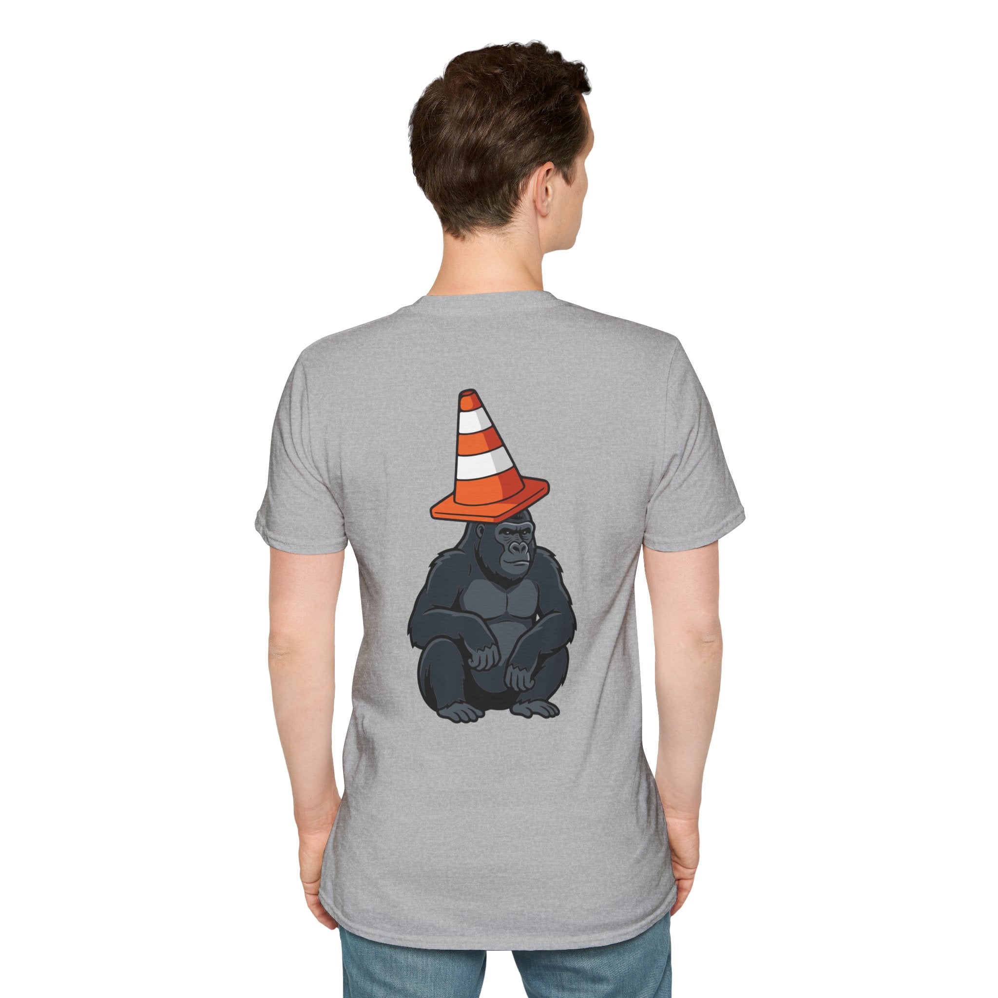 Copy of Boston Skyline Tee — Playful Traffic Cone Graphic (Boston & Scotland Fans)