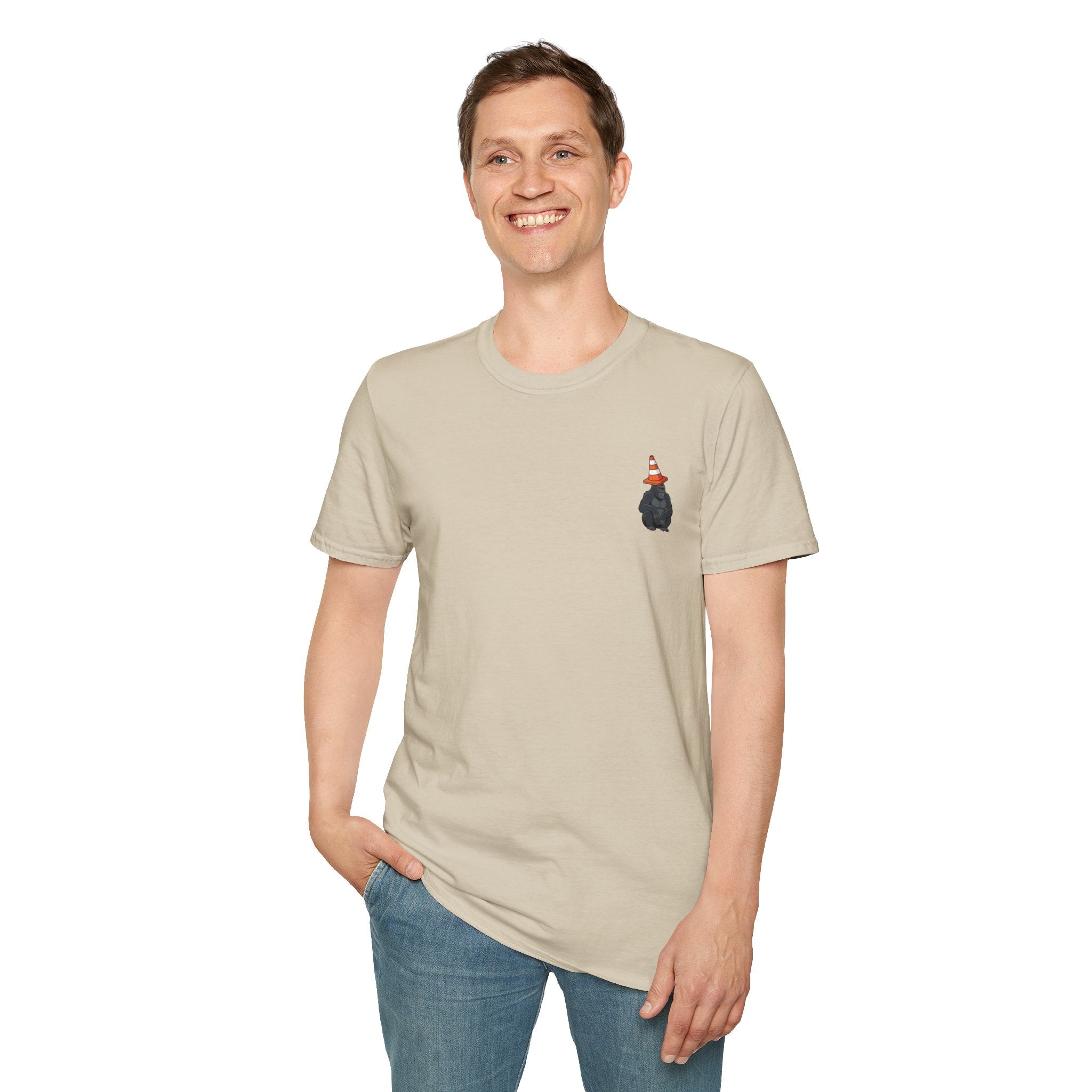 Copy of Boston Skyline Tee — Playful Traffic Cone Graphic (Boston & Scotland Fans)