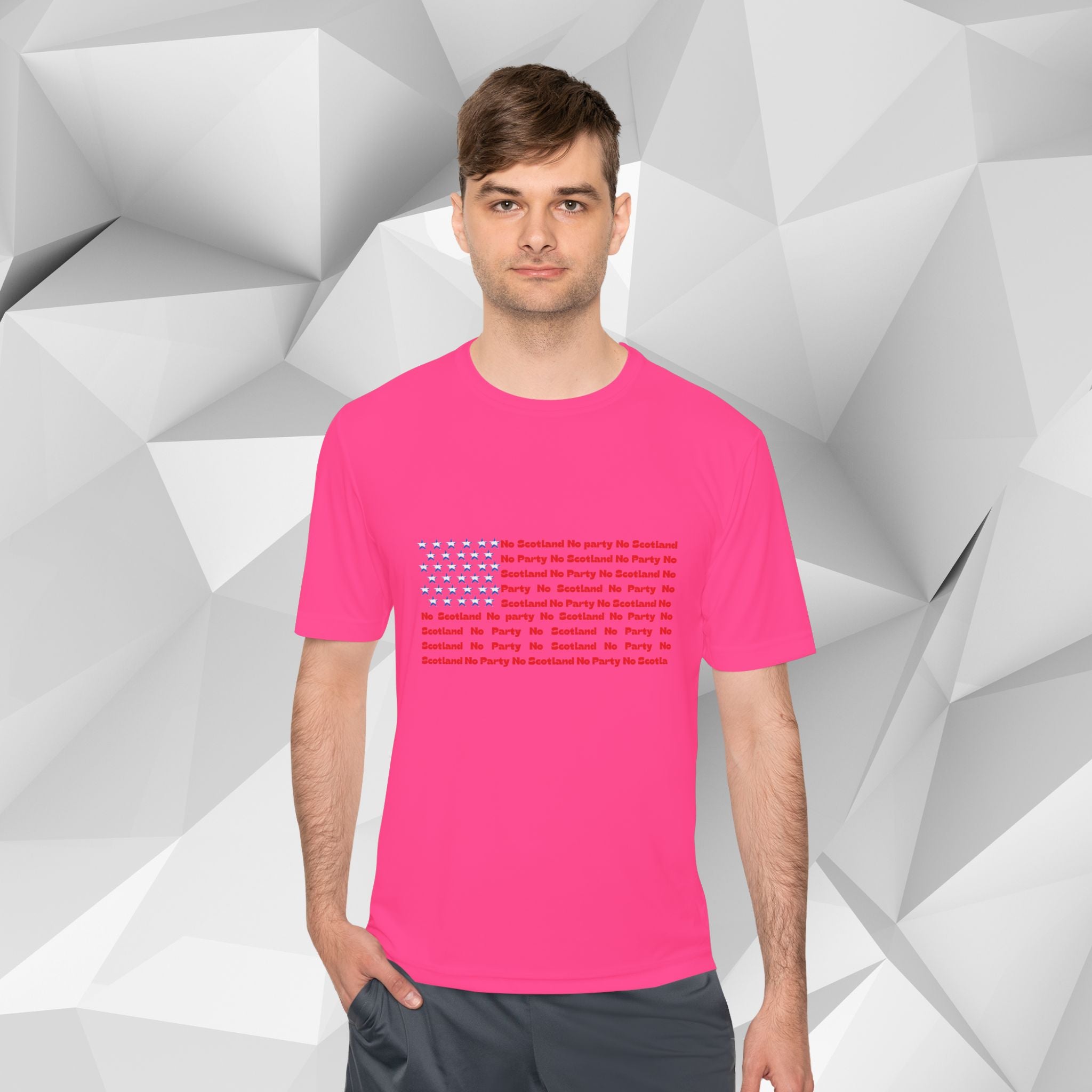 Scotland No Party American Flag Tee — Saltires Pattern