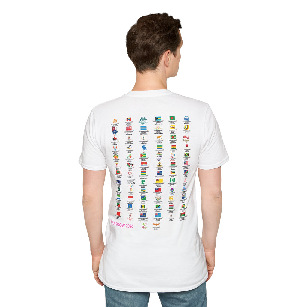 Pin Me! Glasgow 2026 T-Shirt — Collector’s Pin Flag Tee