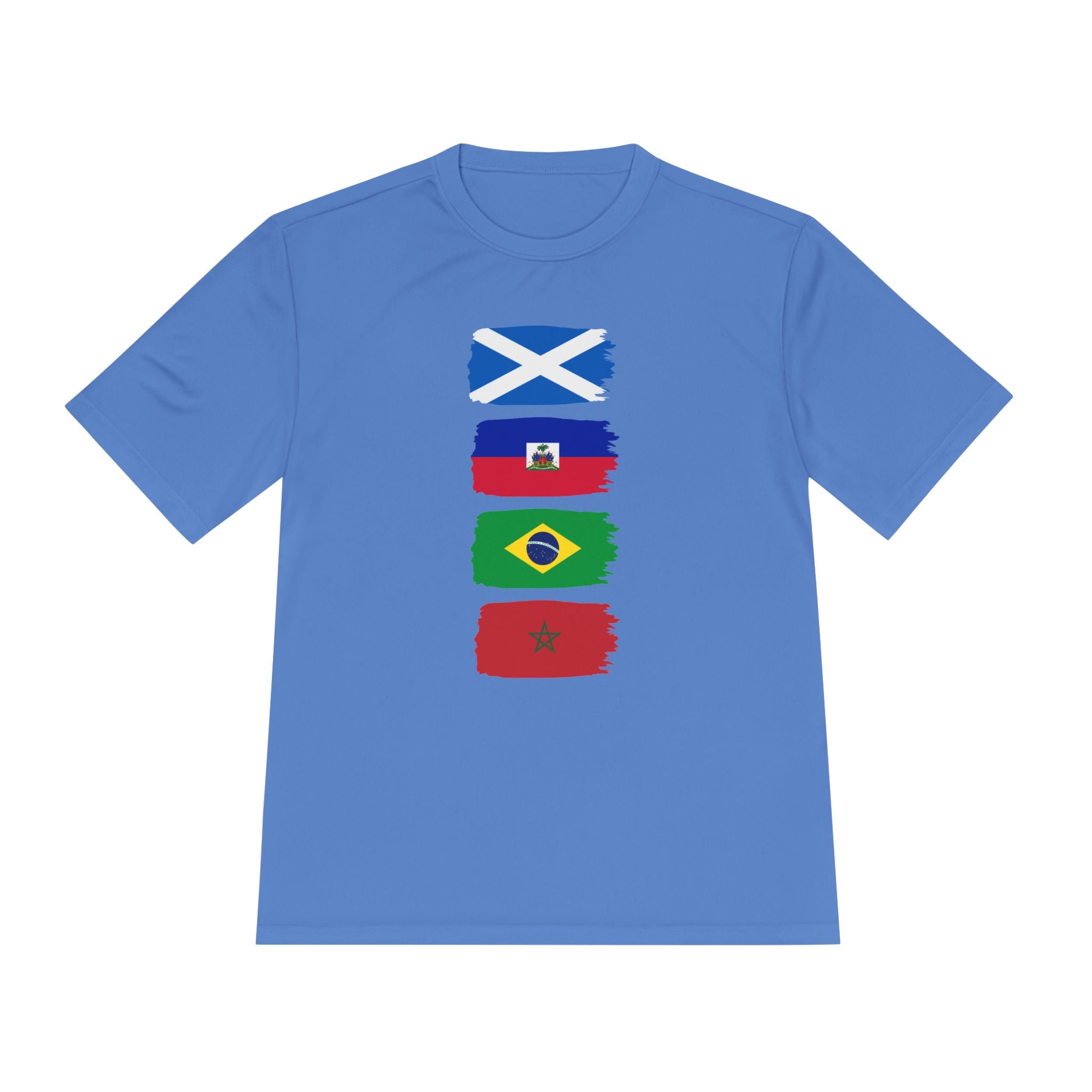 Scotland World Cup Group Flags Tee — Four Nations Soccer T‑Shirt