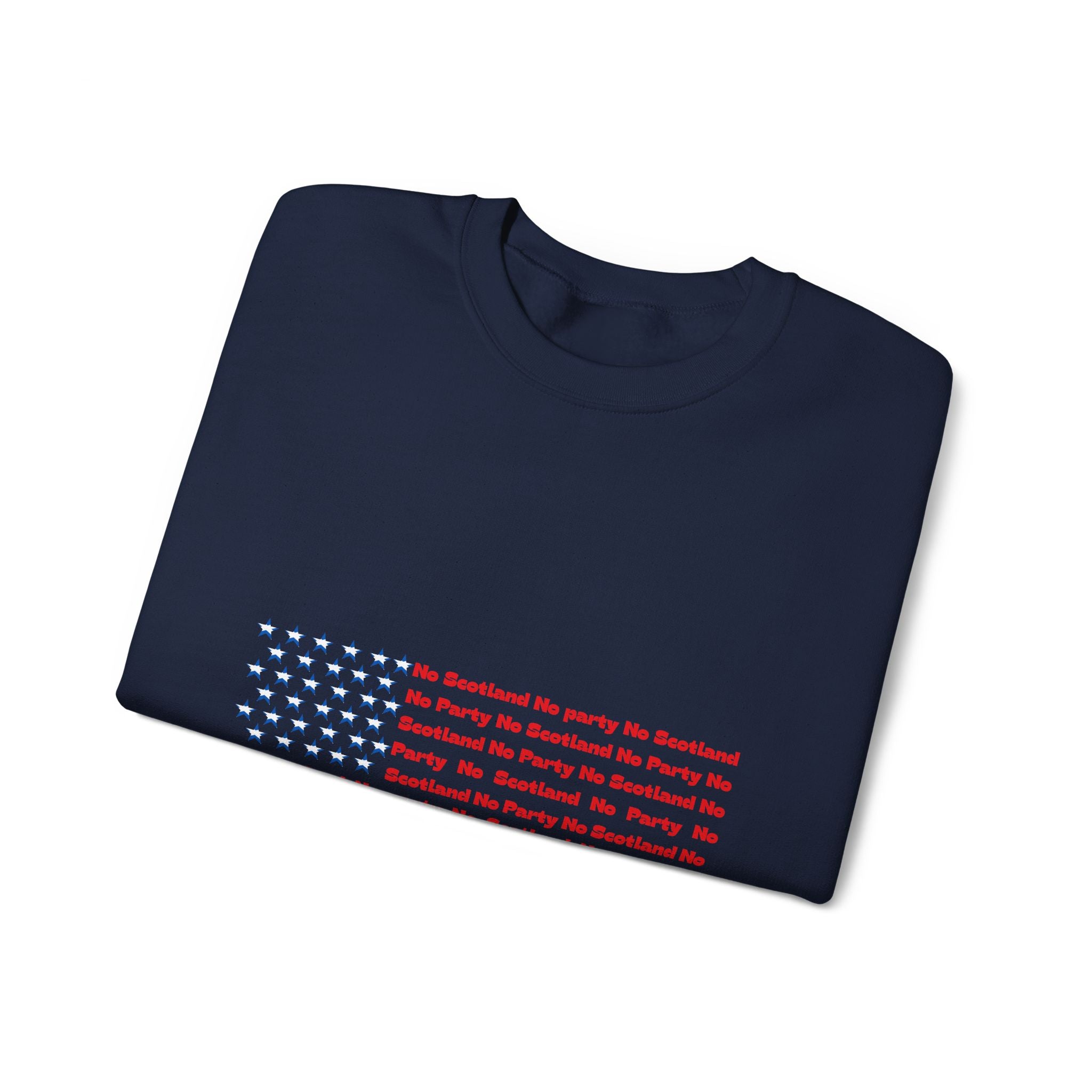 Scottish Football Saltires American Flag Crewneck Sweatshirt — Song Lyric Design