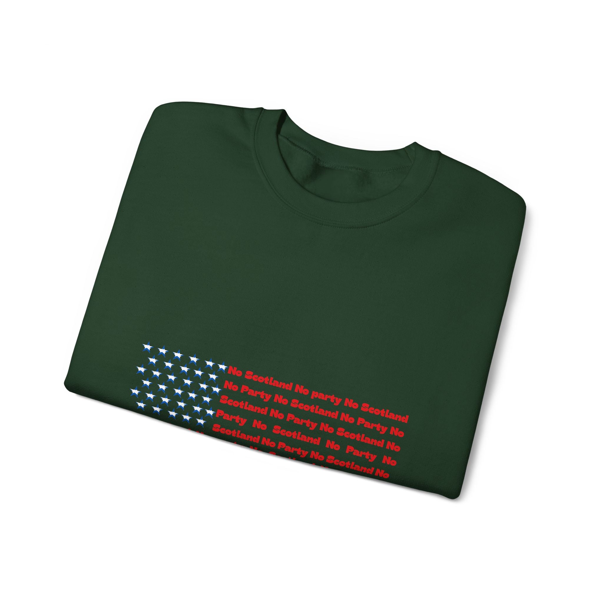 Scottish Football Saltires American Flag Crewneck Sweatshirt — Song Lyric Design