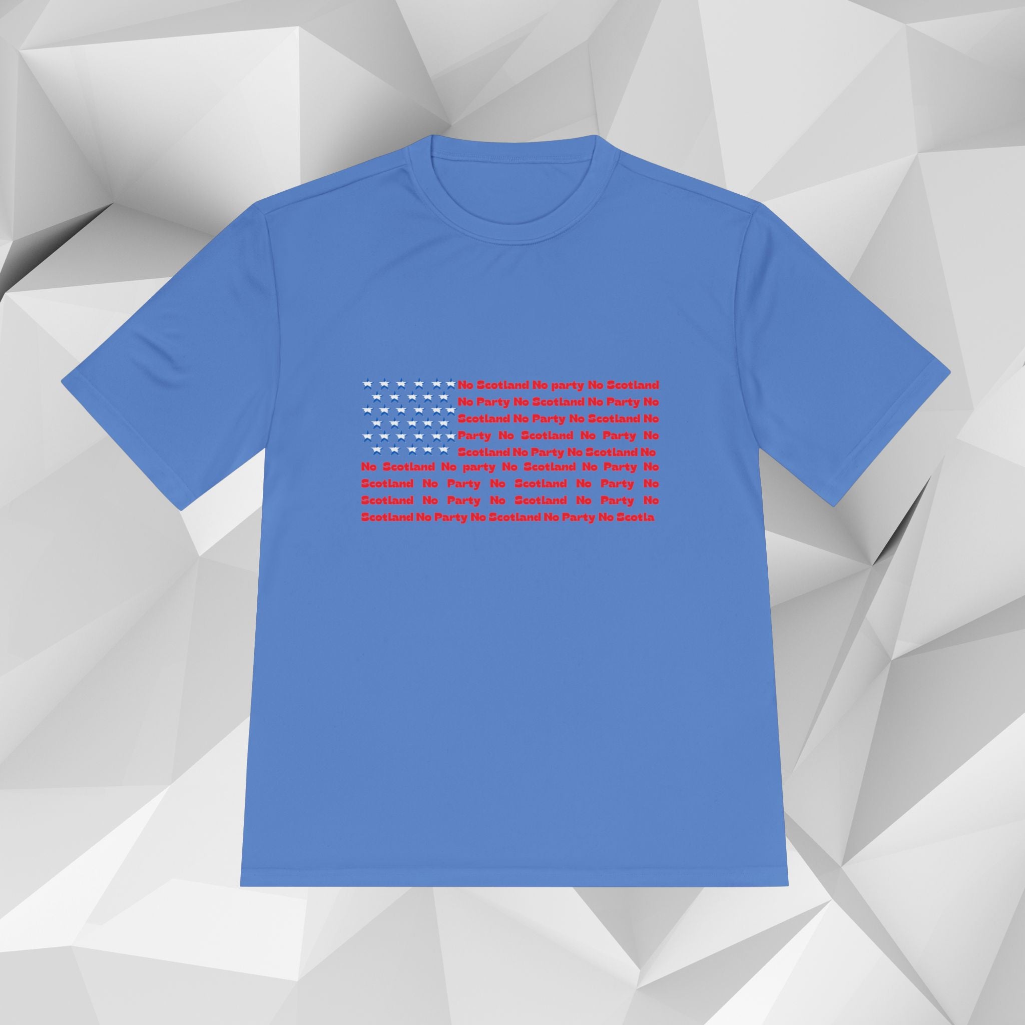 Scotland No Party American Flag Tee — Saltires Pattern