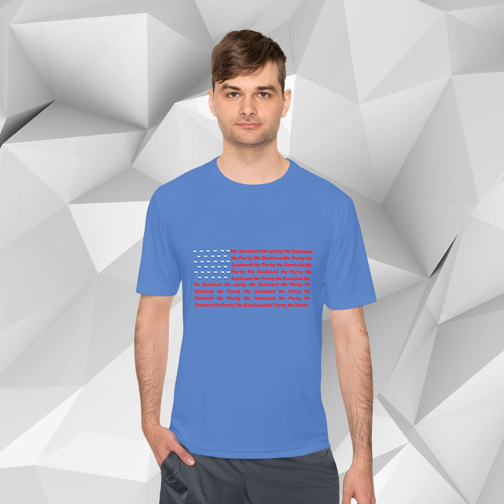Scotland No Party American Flag Tee — Saltires Pattern