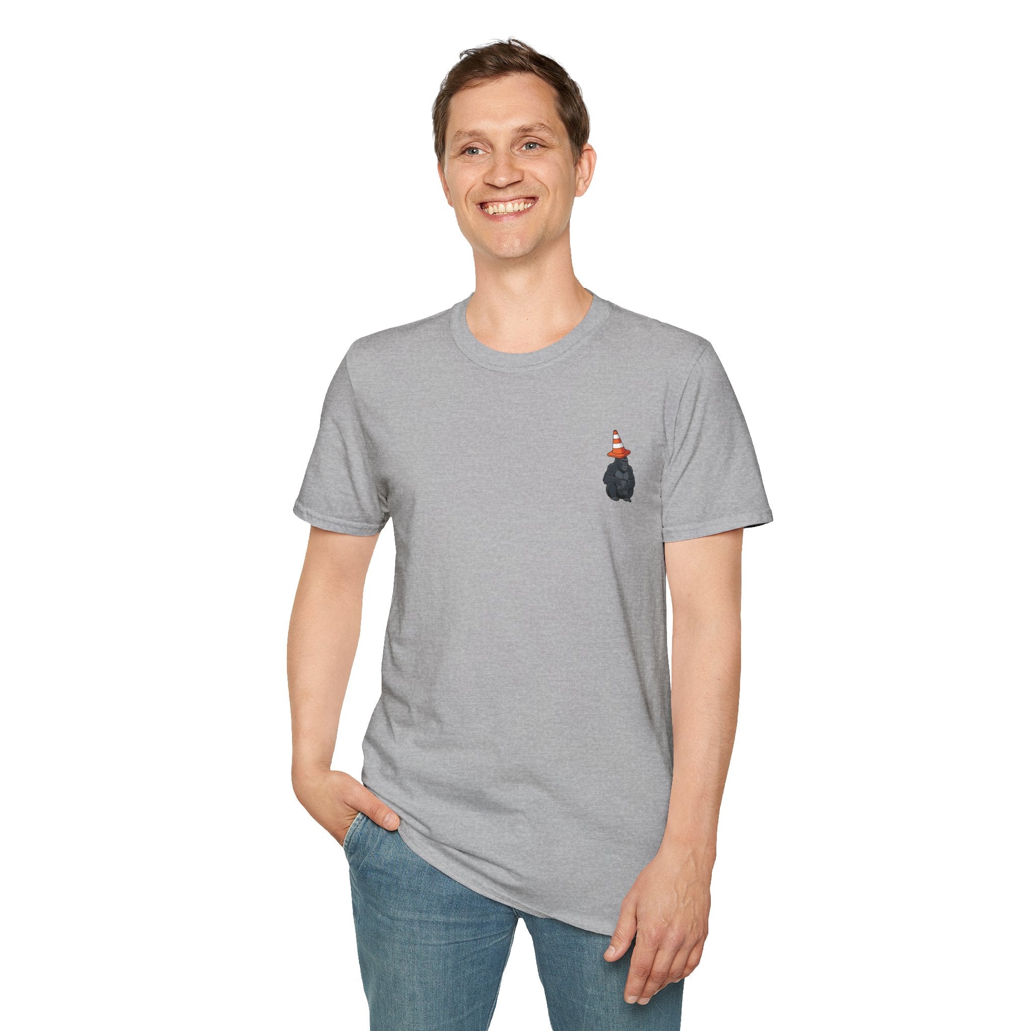 Copy of Boston Skyline Tee — Playful Traffic Cone Graphic (Boston & Scotland Fans)