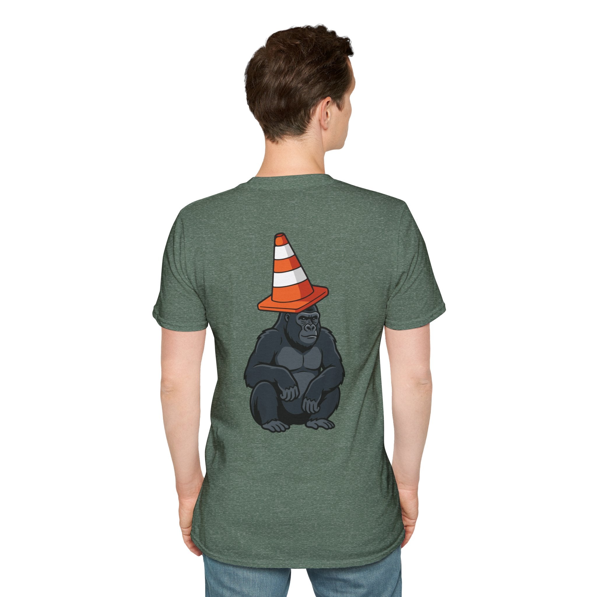 Copy of Boston Skyline Tee — Playful Traffic Cone Graphic (Boston & Scotland Fans)