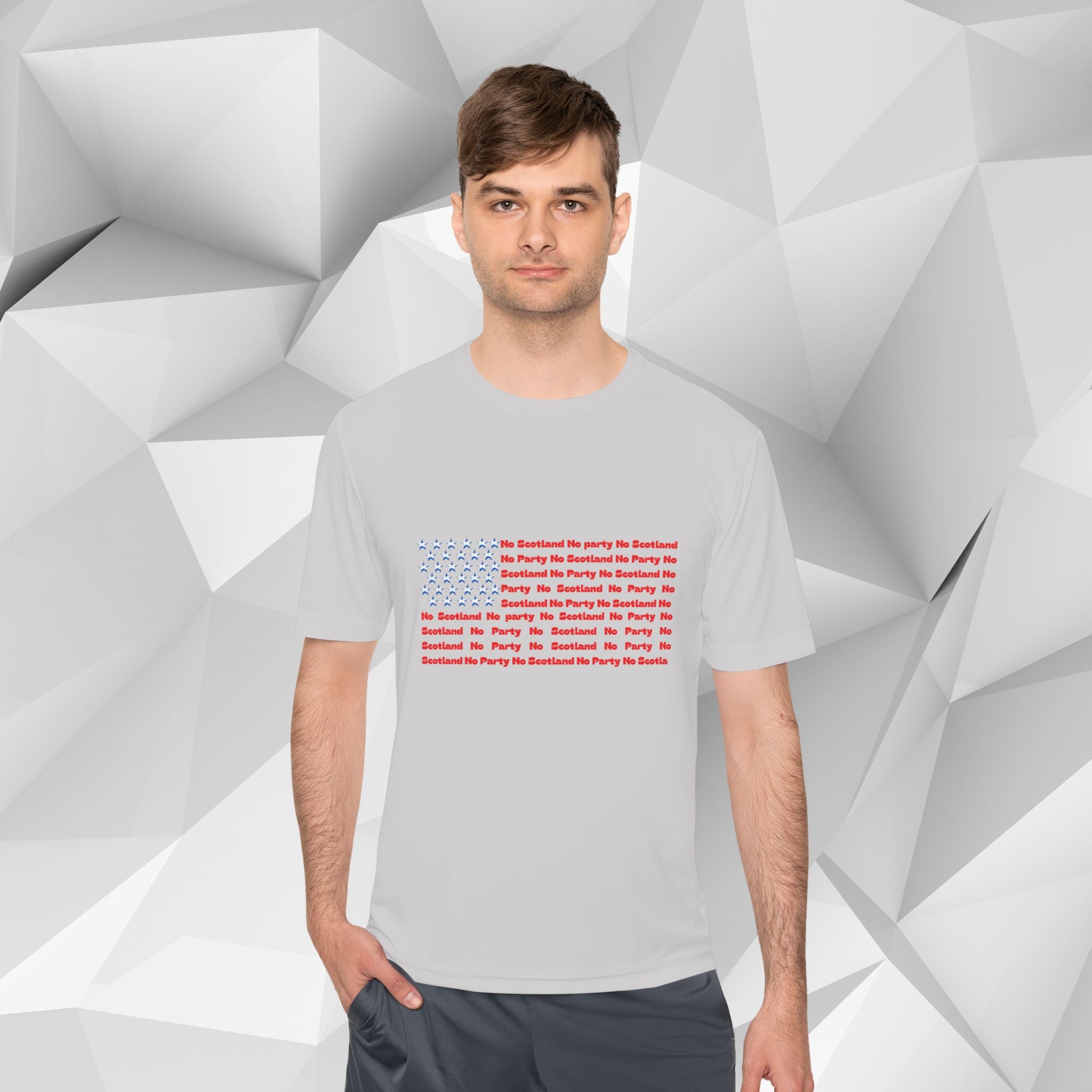 Scotland No Party American Flag Tee — Saltires Pattern
