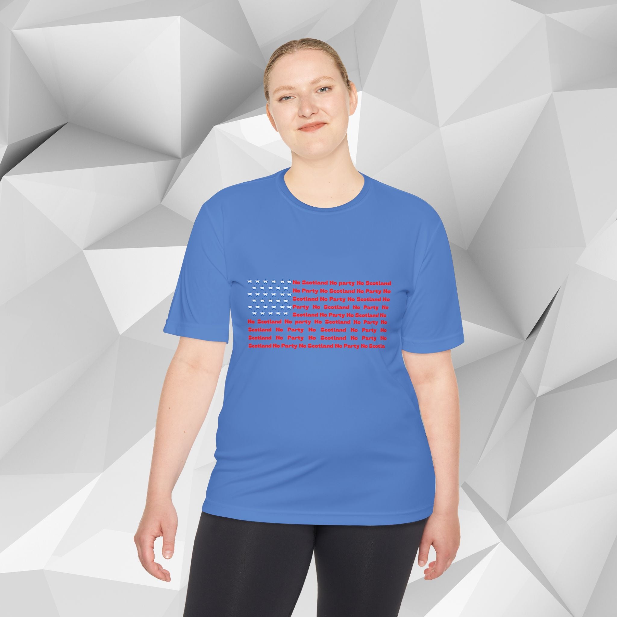 Scotland No Party American Flag Tee — Saltires Pattern